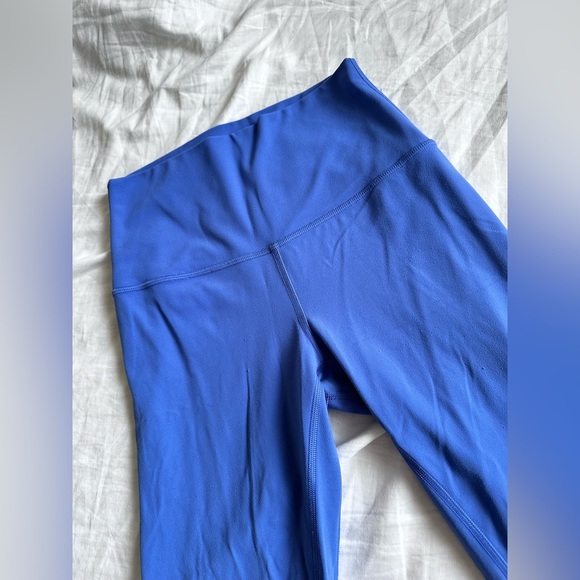 Lululemon high waist yoga Pilates periwinkle blue size 4 ankle leggings - Picture 5 of 8